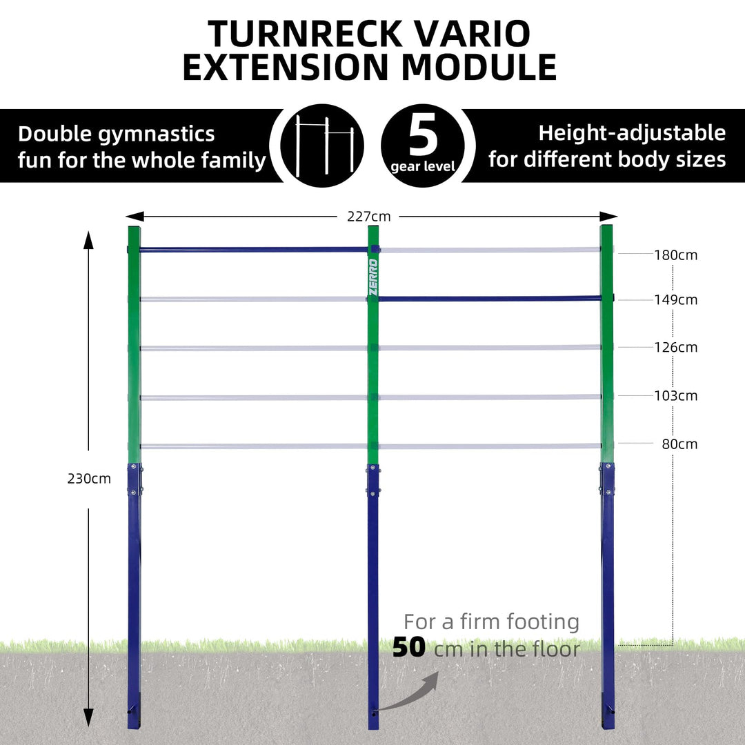 Reckstange Outdoor 5-stufig höhenverstellbar 80–180 cm bis 150 kg - Bild 4