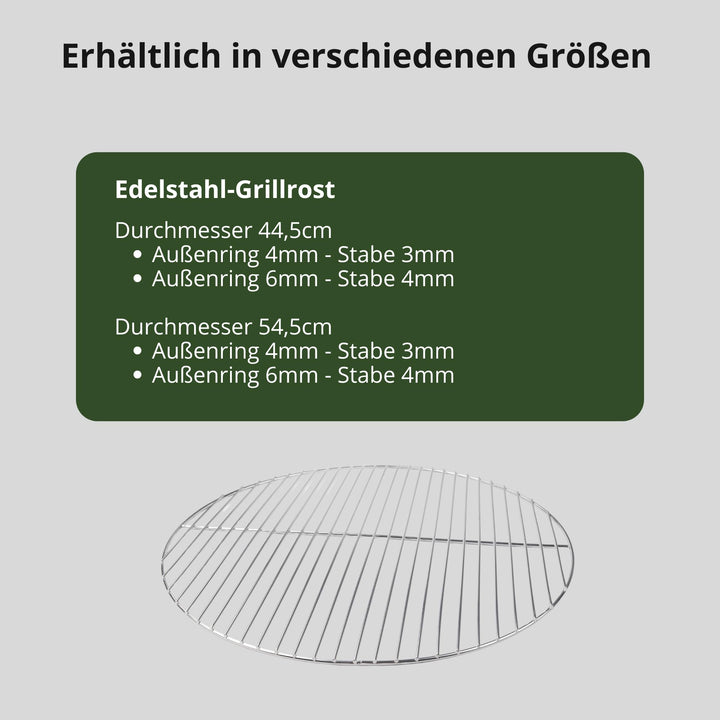 Grillrost Edelstahl 44,5 cm für Kugelgrill 45–47 cm - Bild 4