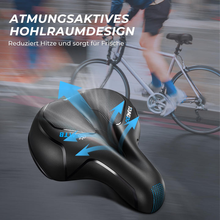 Fahrradsattel ergonomisch mit Mittelrillen-Entlastung für Damen &amp; Herren - Bild 3
