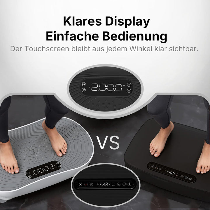 Vibrationsplatte mit LED-Touchscreen 99 Stufen Bluetooth Heimtraining - Bild 3