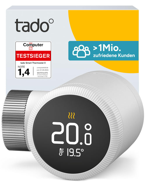 Smartes Heizkörperthermostat Touch-Display Matter Thread USB-C
