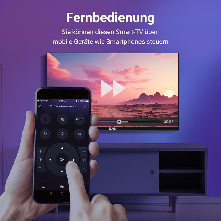 Smart TV 25 Zoll Full HD LED randlos VIDAA WLAN Triple Tuner - Bild 6