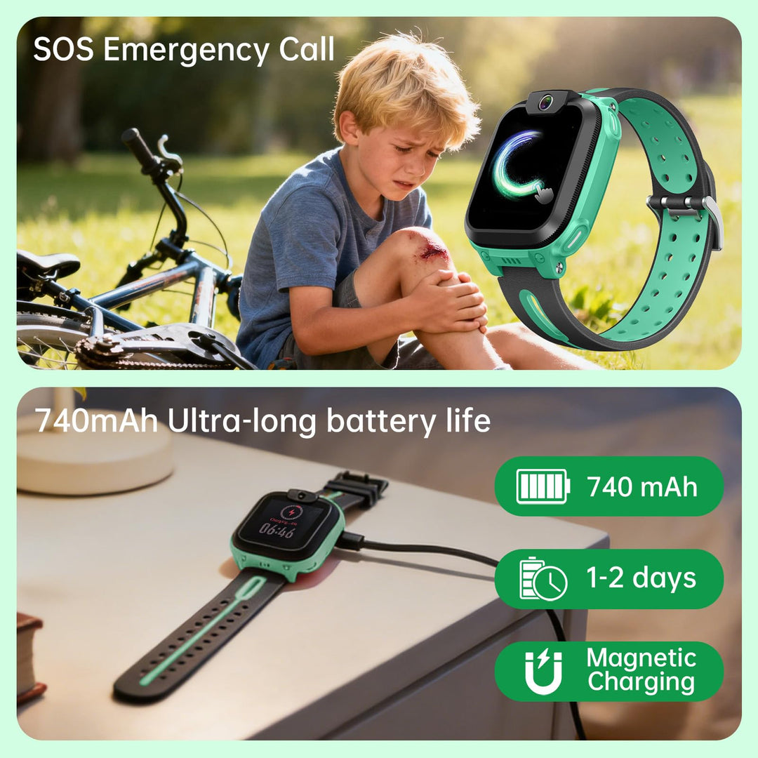 Kinder-Smartwatch mit GPS 4G Videoanruf IPX8 wasserdicht - Bild 8