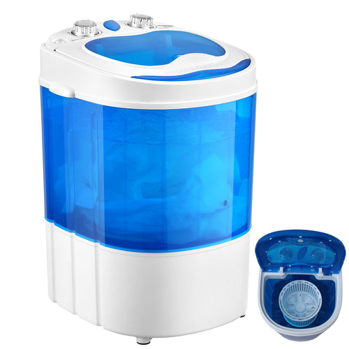 Mini-Waschmaschine Toploader 3 kg mit Schleuder 1 kg, 2 Kammern