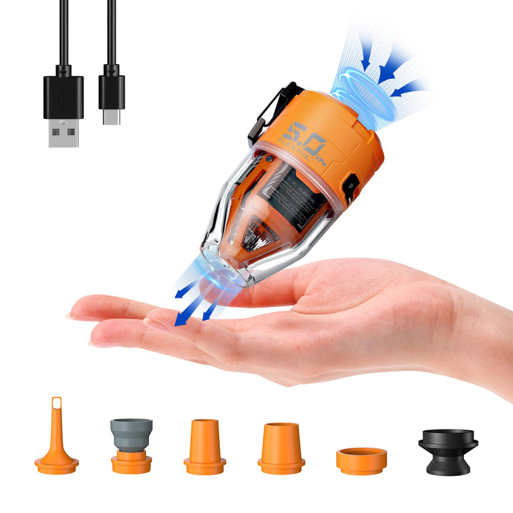 Elektrische Luftpumpe Mini 5,0 kPa 500 L/min mit Campinglampe