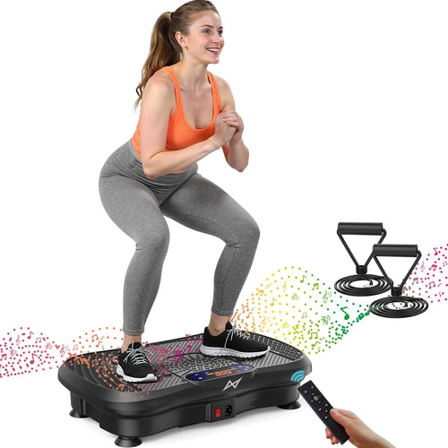 Vibrationsplatte mit Bluetooth 120 Stufen Ganzkörpertraining Zuhause