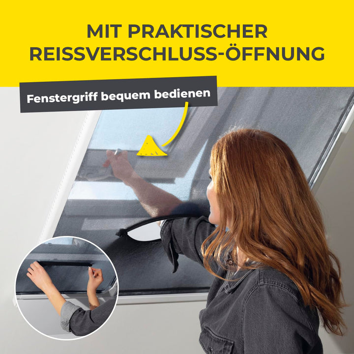 Insektenschutz Dachfenster Teleskop-Rahmen Aluminium 63x93–100x160 cm - Bild 5