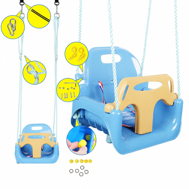 Kinderschaukel 3-in-1 Indoor Outdoor verstellbar 6 Monate bis 6 Jahre - Bild 2