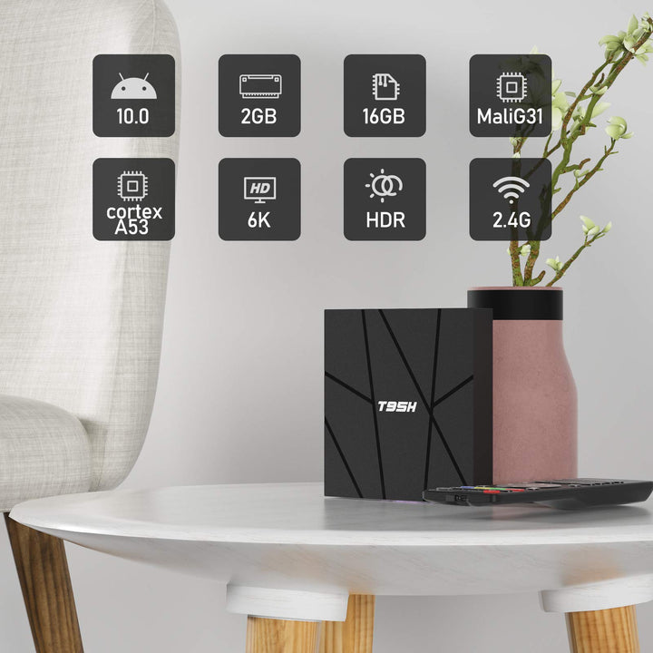 Android TV Box 6K Android 10.0 Quad-Core 2GB RAM 16GB - Bild 2