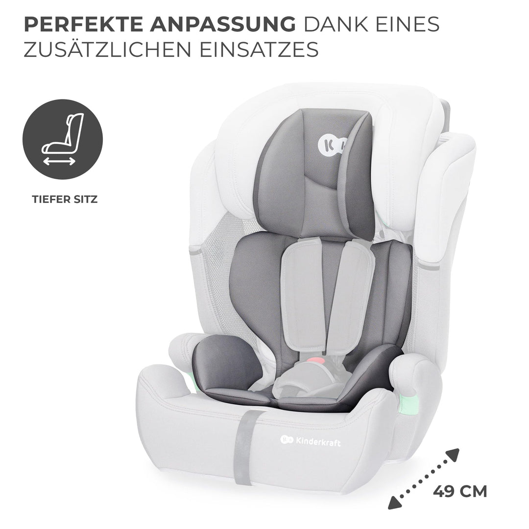 Kindersitz i-Size 76-150 cm mit 5-Punkt-Gurt, grau, 15 Mon.–12 J. - Bild 7