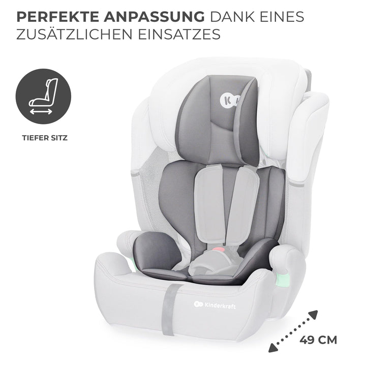Kindersitz i-Size 76-150 cm mit 5-Punkt-Gurt, grau, 15 Mon.–12 J. - Bild 7