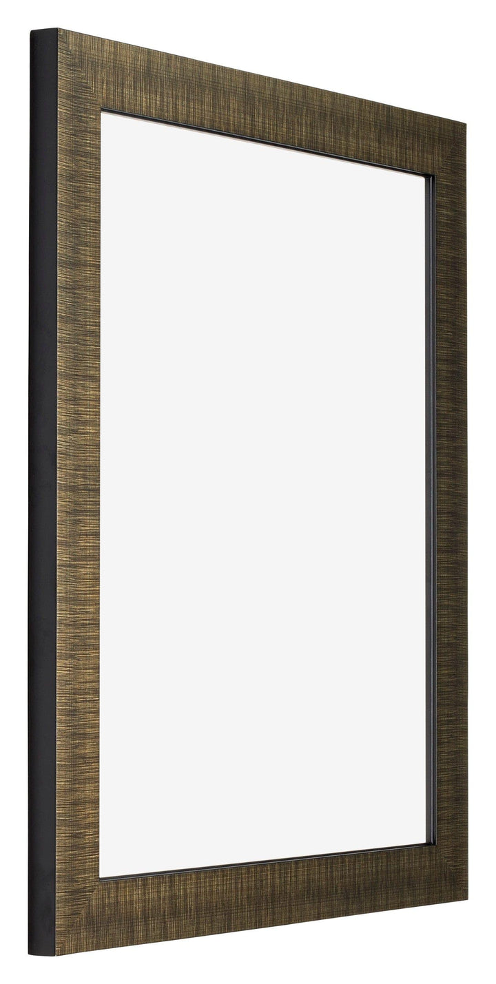 Bilderrahmen 40x50 cm Holz champagner gebürstet entspiegeltes Glas - Bild 2