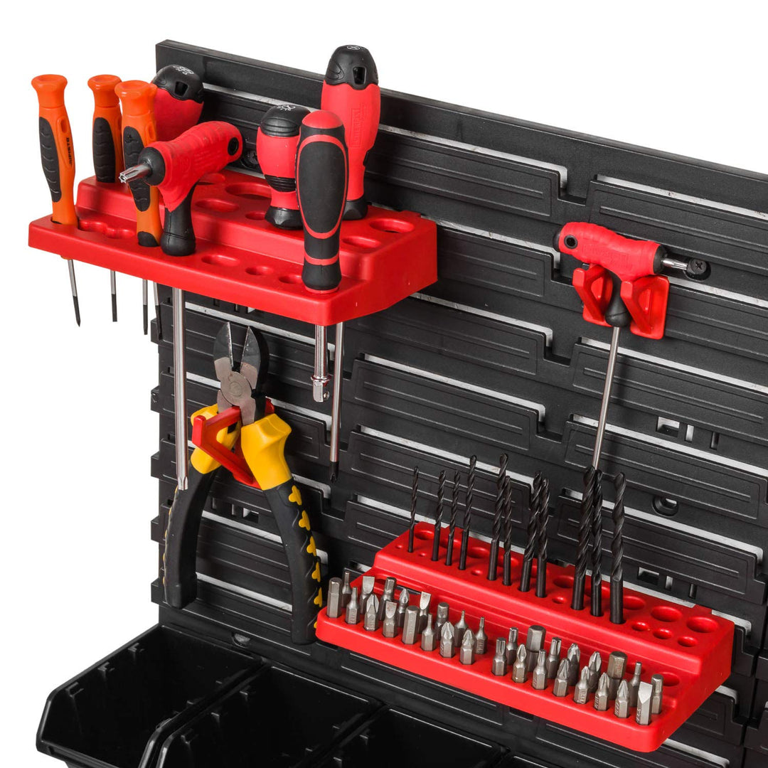 Wandregal Werkzeug-Organizer 1544x780mm mit 75 Boxen und 38 Halterungen - Bild 4