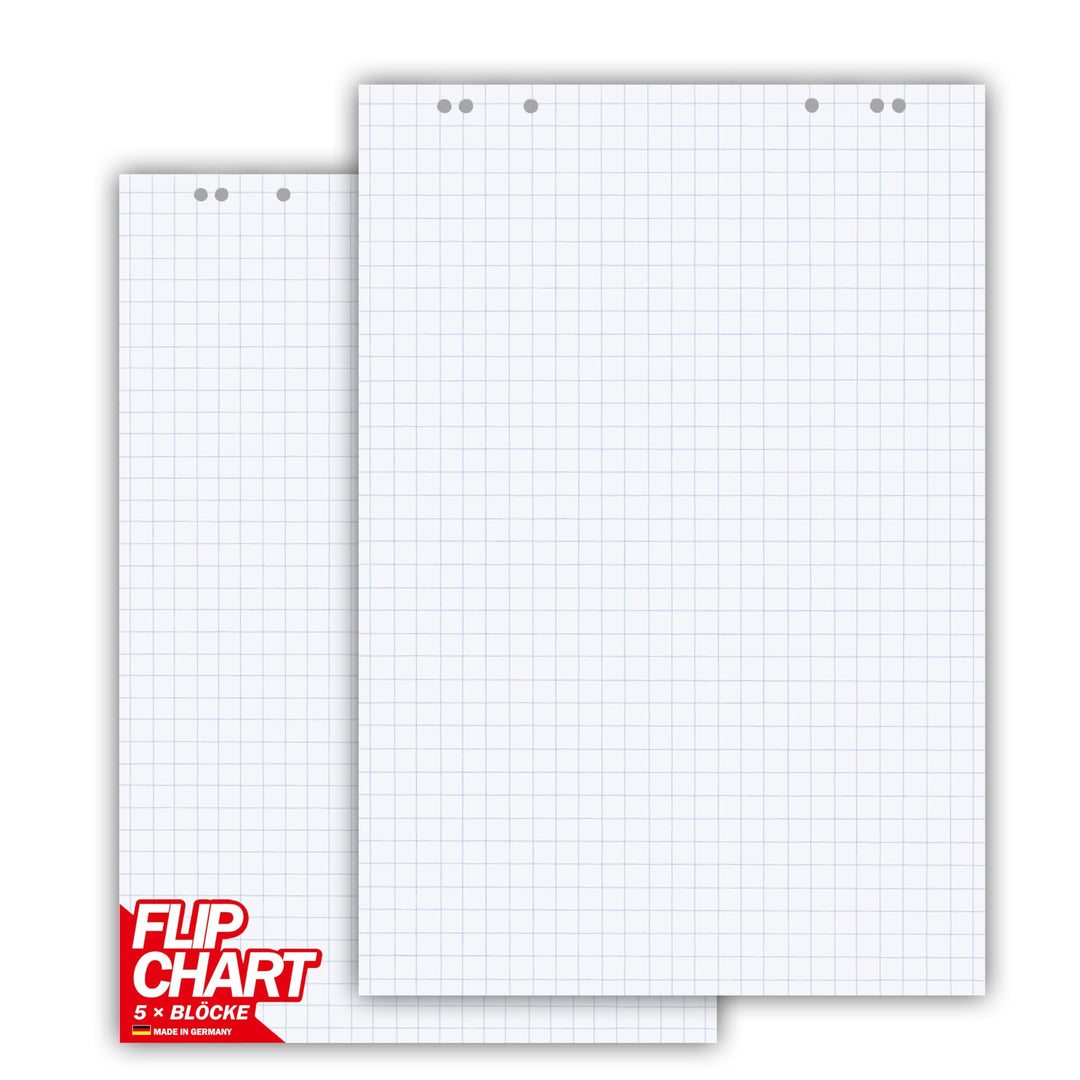 Flipchart Papier kariert 65x98 cm 5 Blöcke à 20 Blatt 80g/m² - Bild 5