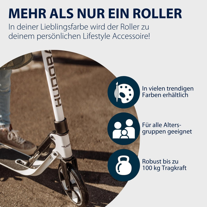 Tretroller Aluminium 205mm Räder klappbar bis 100 kg für Erwachsene - Bild 6