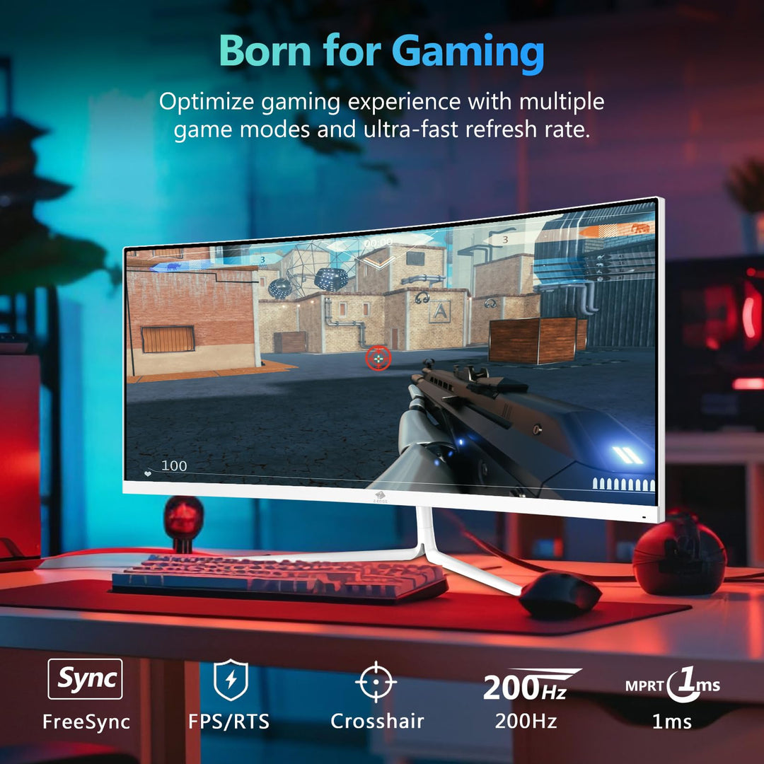 Curved Gaming Monitor 30 Zoll Ultrawide 200Hz 1ms VA WFHD - Bild 2