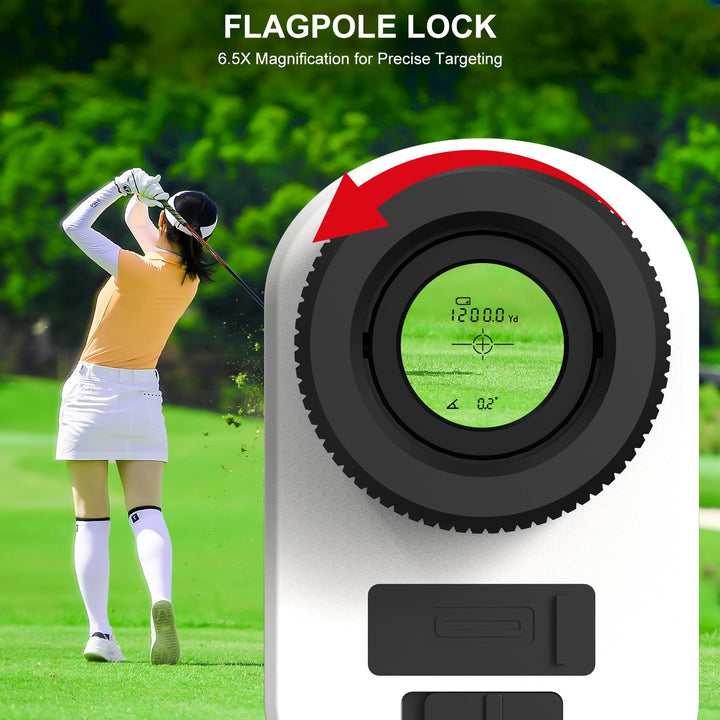 Golf-Entfernungsmesser 1200 Yards Slope-Modus USB-C Akku - Bild 6