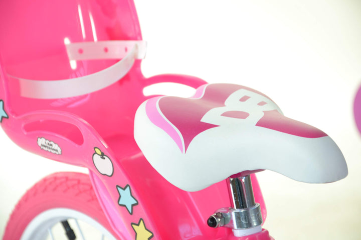 Kinderfahrrad 14 Zoll Mädchen mit Korb und Puppensitz Hello Kitty - Bild 4