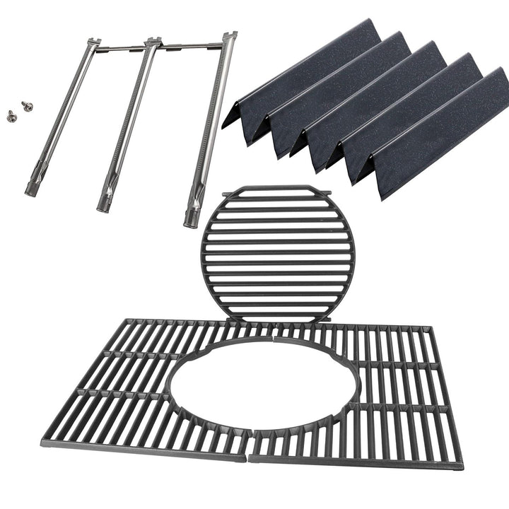 Gasgrill Ersatzteile Set Gusseisen Rost &amp; Brenner fuer Weber Spirit 300