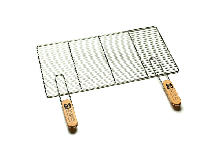Grillrost Edelstahl 58x30 cm mit abnehmbaren Griffen