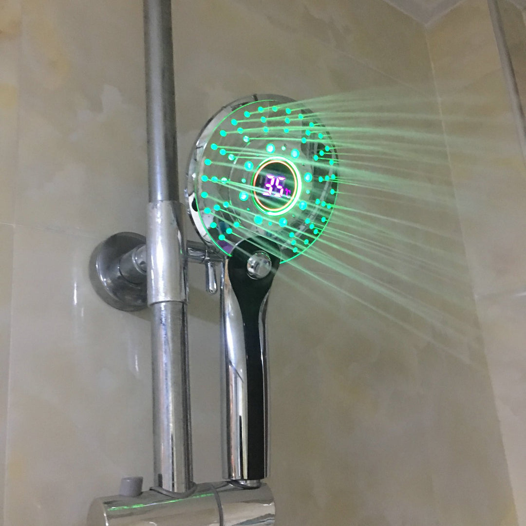 LED Duschkopf 3 Strahlarten mit Temperatur-Farbwechsel - Bild 7