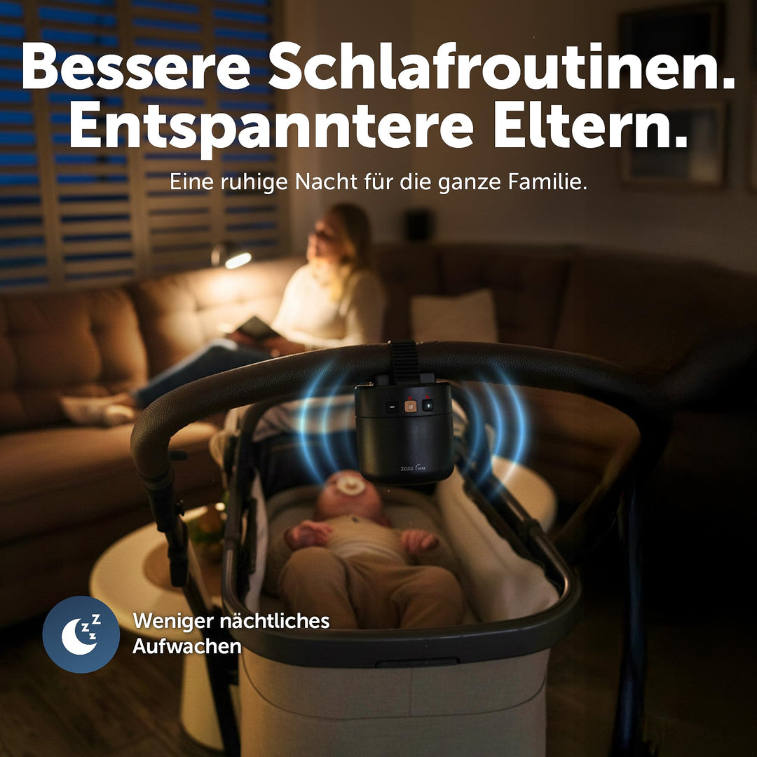 Kinderwagen-Schaukler elektrisch mit Geräuschsensor 5 Stufen USB-C - Bild 3