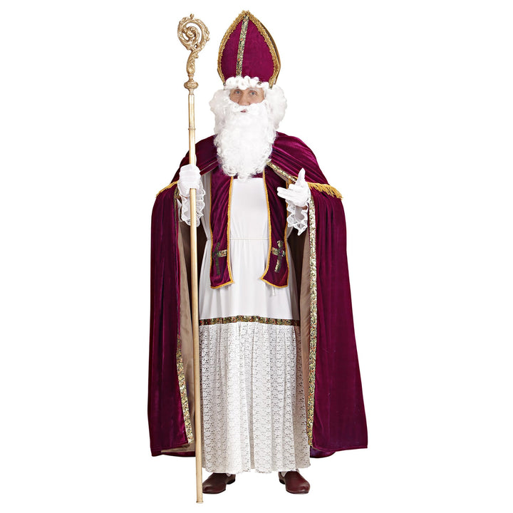 Erzbischof Kostüm Herren Weiss Gold Tunika Grösse L/XL - Bild 2