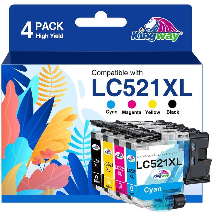 Druckerpatronen LC521 XL 4er-Multipack Schwarz Cyan Magenta Gelb