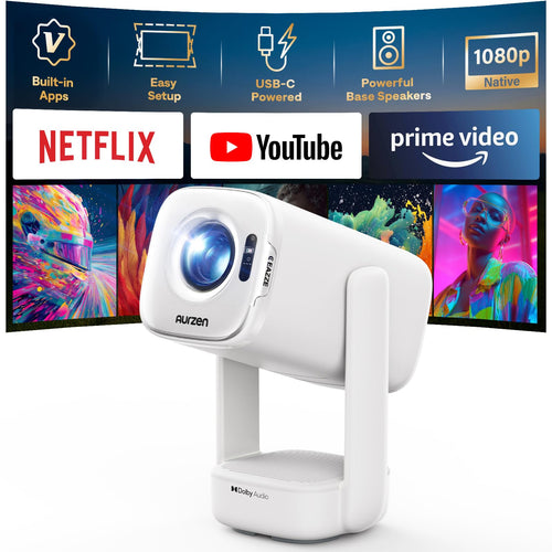 Smart Beamer Native 1080P HDR10 mit Netflix 1,24 kg tragbar