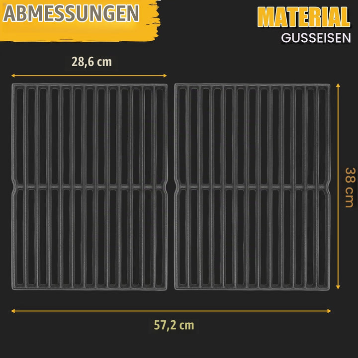 Grillrost Gusseisen 38x57 cm für Weber Spirit Classic E210 E220 - Bild 2