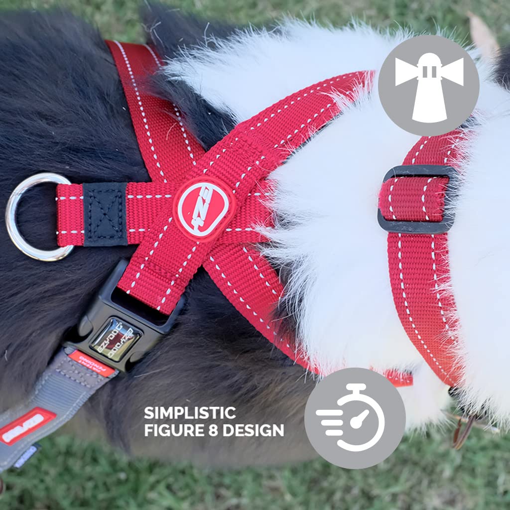 Anti-Zug Hundegeschirr Nylon Grösse L für Hunde bis 80 cm - Bild 4