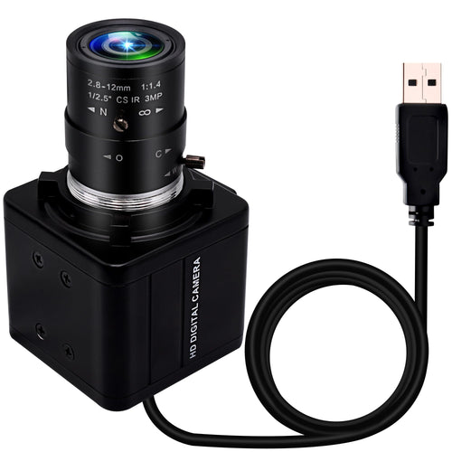 Webcam 1080P Manueller Zoom 2.8-12mm Objektiv IMX323 USB Plug & Play