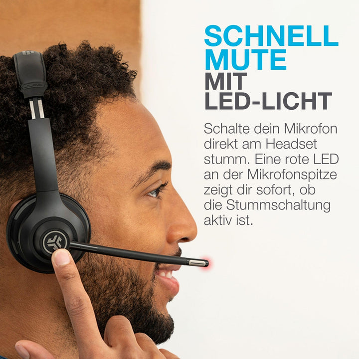 Bluetooth Headset On-Ear 55h Akku 2-Mic ENC USB-C für Homeoffice - Bild 5