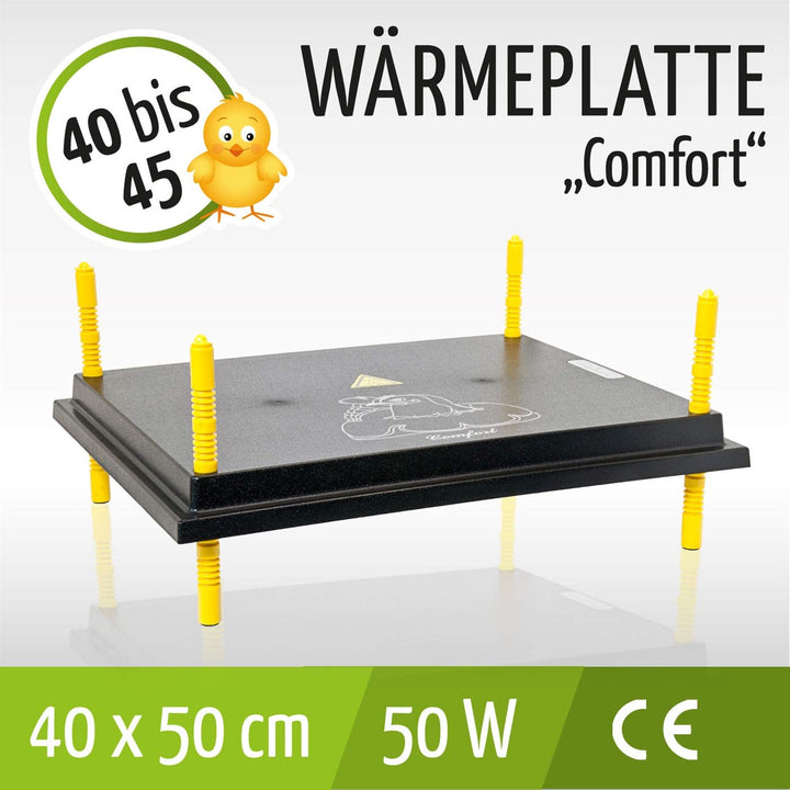 Küken-Wärmeplatte 40x50 cm 46W höhenverstellbar für bis zu 45 Küken - Bild 3