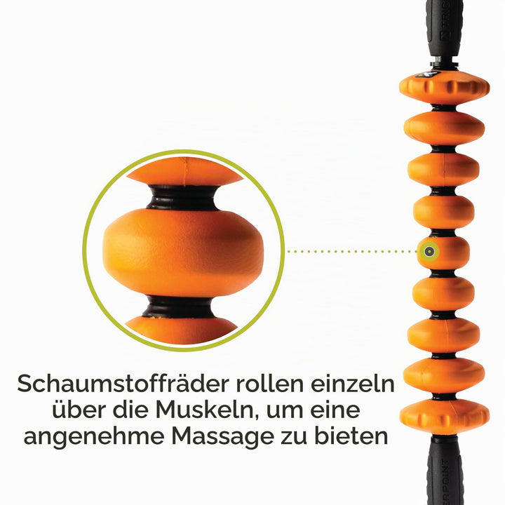 Massage Stick Sanduhr-Design fuer Muskelregeneration gruen - Bild 3