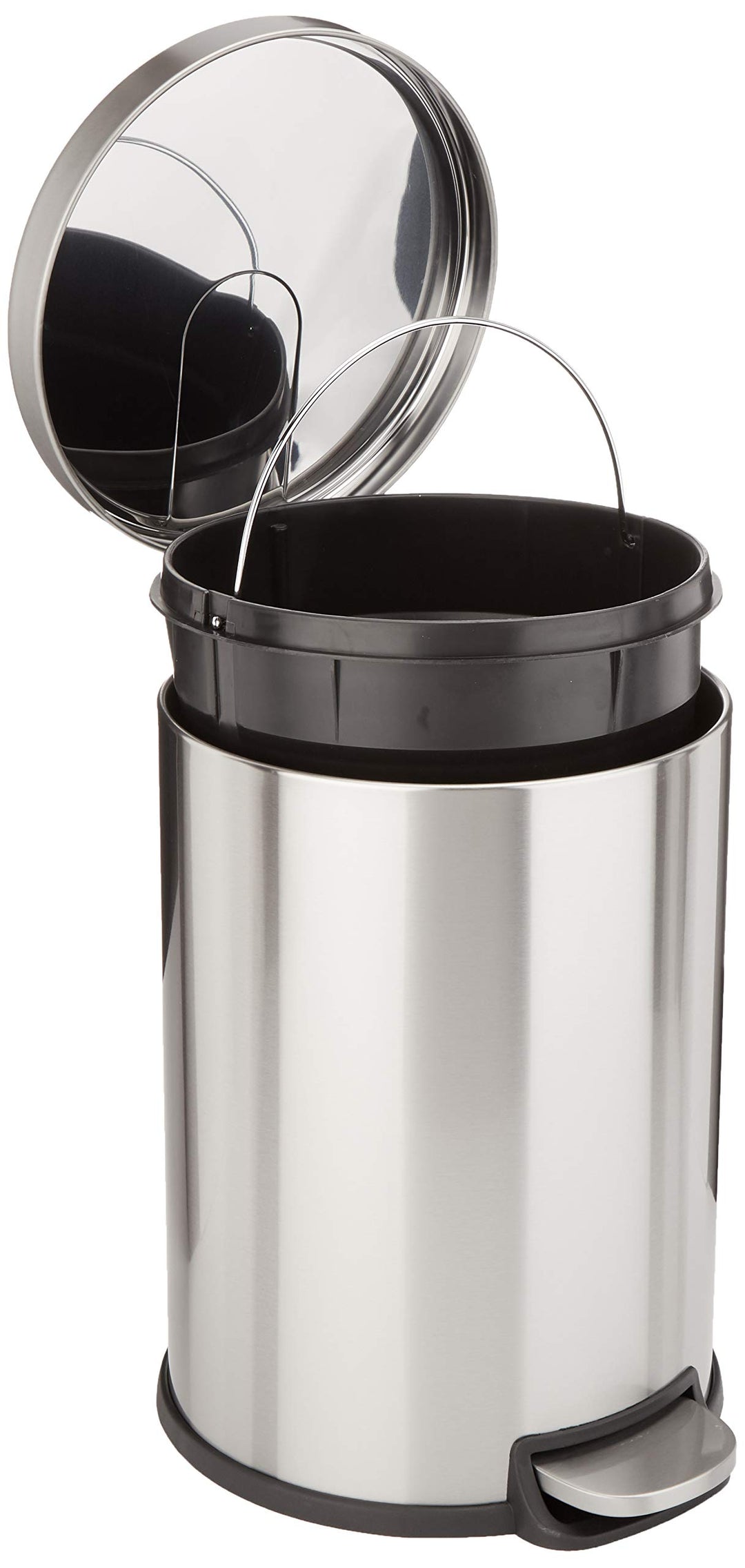 Mülleimer 20 L Edelstahl gebürstet mit Soft-Close-Deckel Pedal - Bild 4