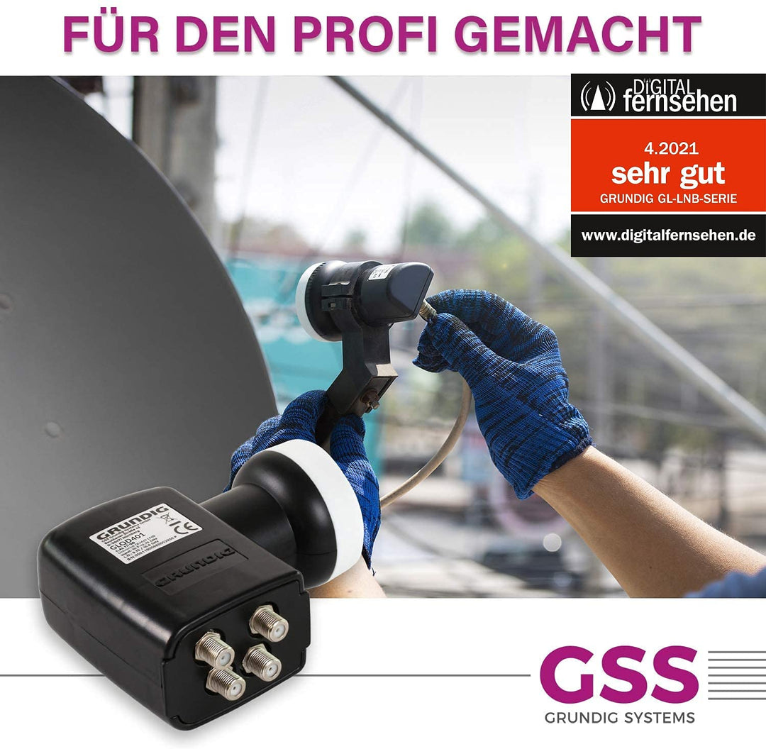 Quad LNB 4-fach Digital 4K mit LTE-Filter 0.1dB Rauschmaß - Bild 2