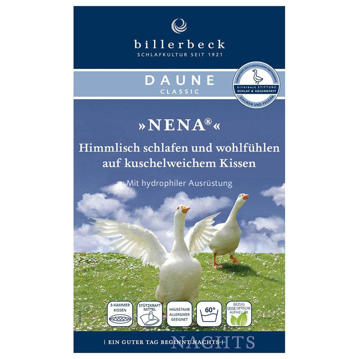 3-Kammer-Kopfkissen Gänsedaune 80x80 cm für Allergiker waschbar 60°C - Bild 3