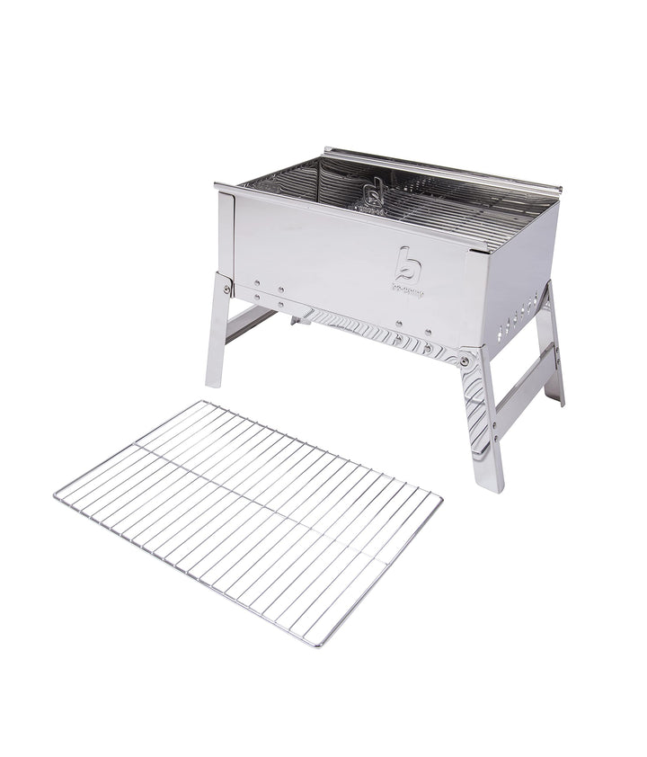 Campinggrill Edelstahl klappbar 33x22,5x27,5 cm für Reisen - Bild 9