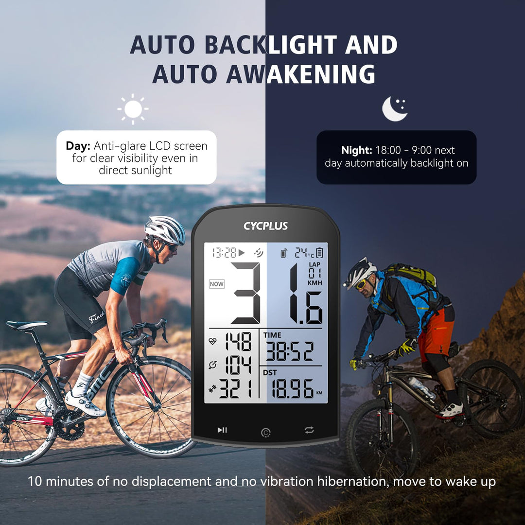 Fahrradcomputer GPS kabellos 2,9" LCD ANT+ Bluetooth IPX6 wasserdicht - Bild 6