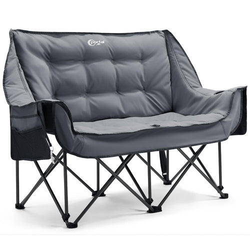 Campingsofa faltbar für 2 Personen 272 kg belastbar mit Getränkehalter