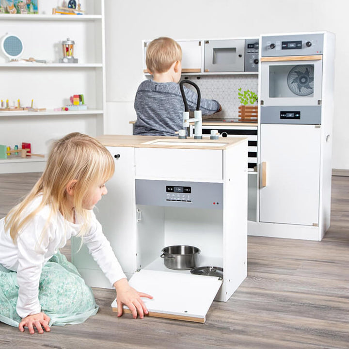 Kinderküche modular XL Holz mit Kücheninsel 3 Aufbauvarianten - Bild 4