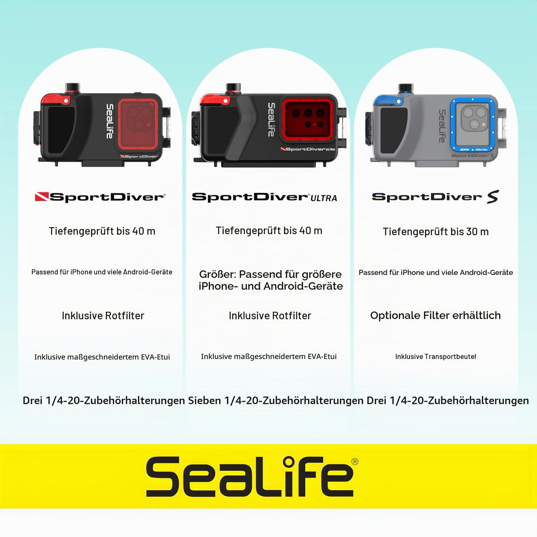 Unterwasser-Gehäuse Smartphone wasserdicht bis 40 m für iPhone &amp; Android - Bild 9