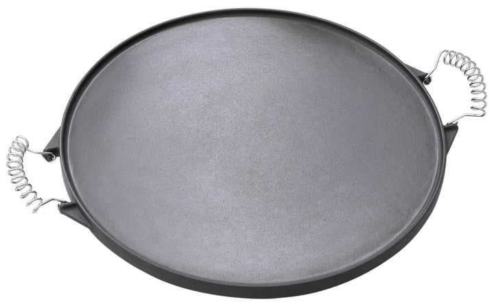 Grillplatte rund Gusseisen 2-seitig Ø 33cm für Kugelgrill - Bild 2