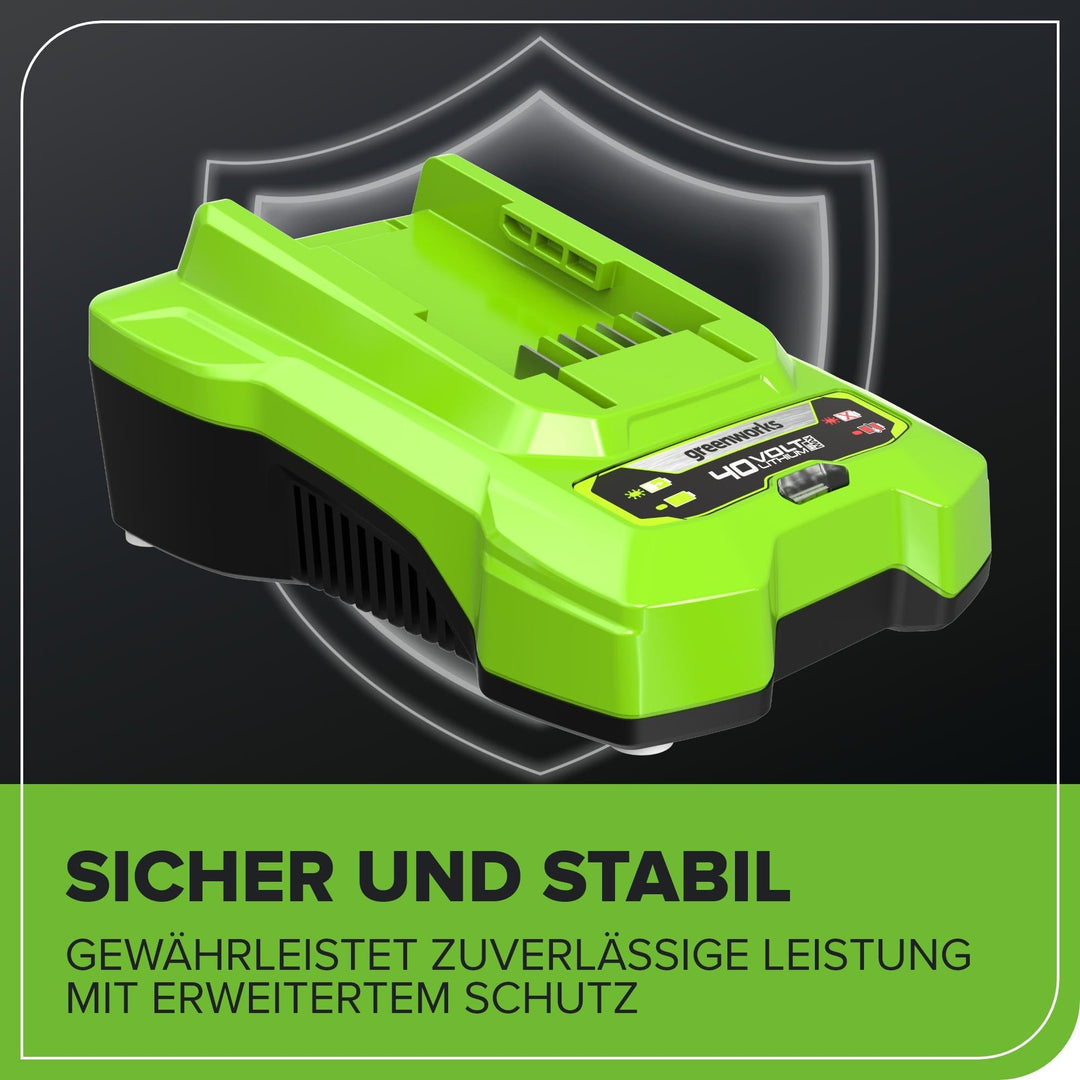 Akku-Ladegerät 40V für Greenworks-Akkus, schnelles Laden - Bild 9