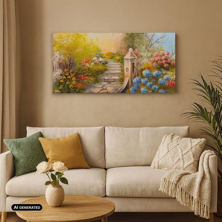 Leinwandbild Botanik Natur 120x50cm aufhängfertig Wanddeko - Bild 4