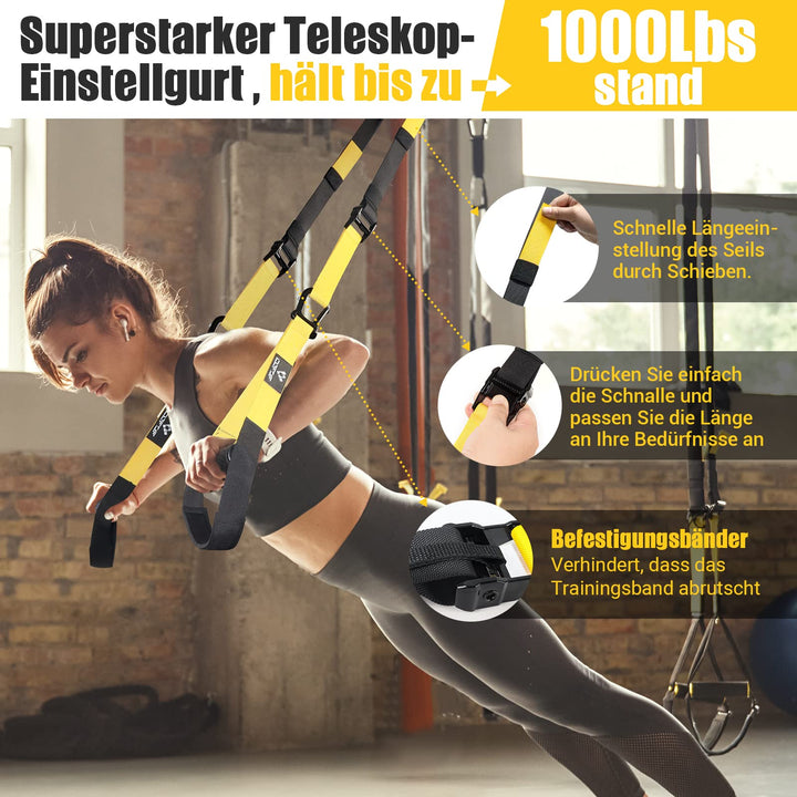 Schlingentrainer Set mit Türanker für Ganzkörpertraining - Bild 3
