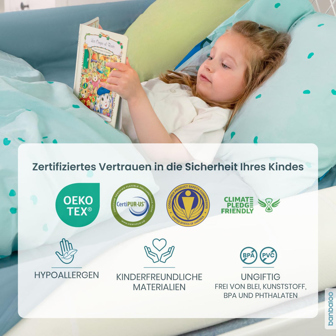Rausfallschutz Kinderbett Memory-Schaum Bettrolle hypoallergen - Bild 7