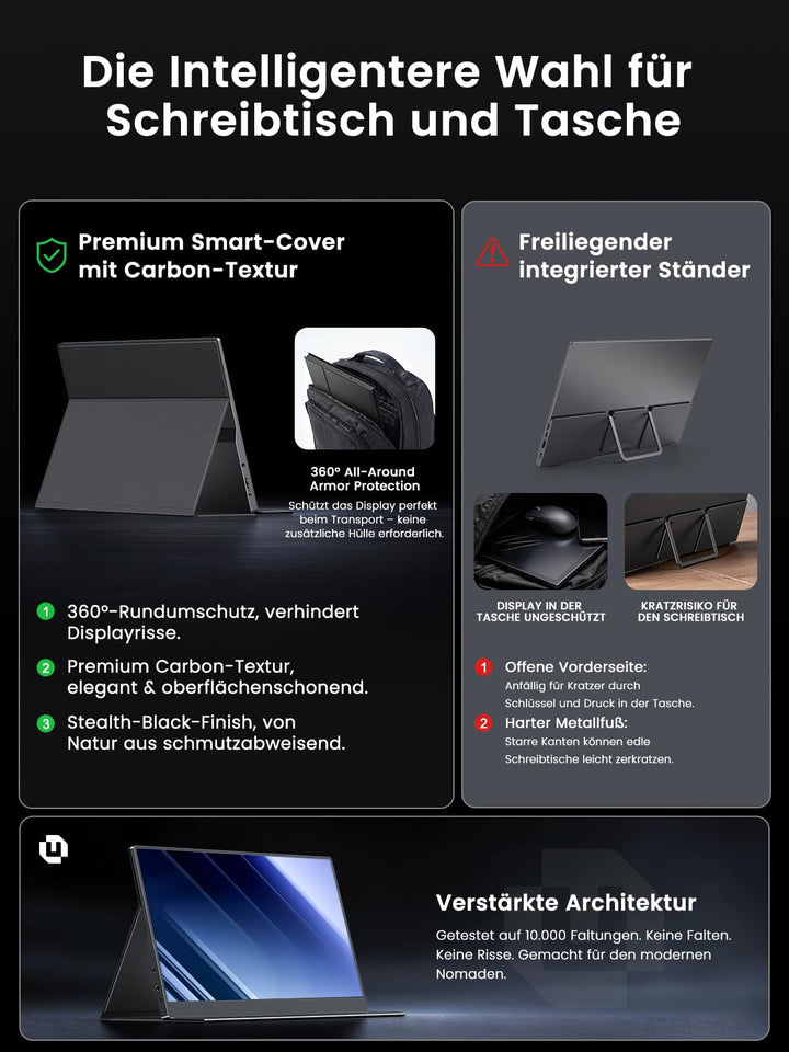 Portabler Touchscreen-Monitor 15,6 Zoll Full HD matt 125% sRGB - Bild 7