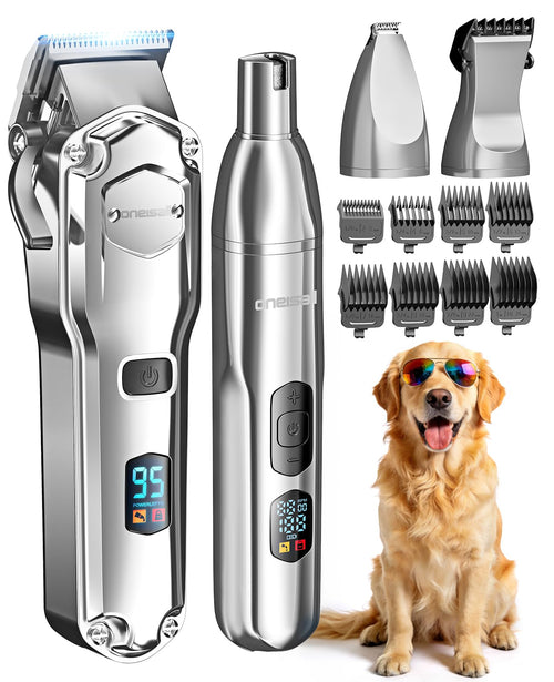 Hundeschermaschine 4-in-1 kabellos für dickes Fell 6800 U/min